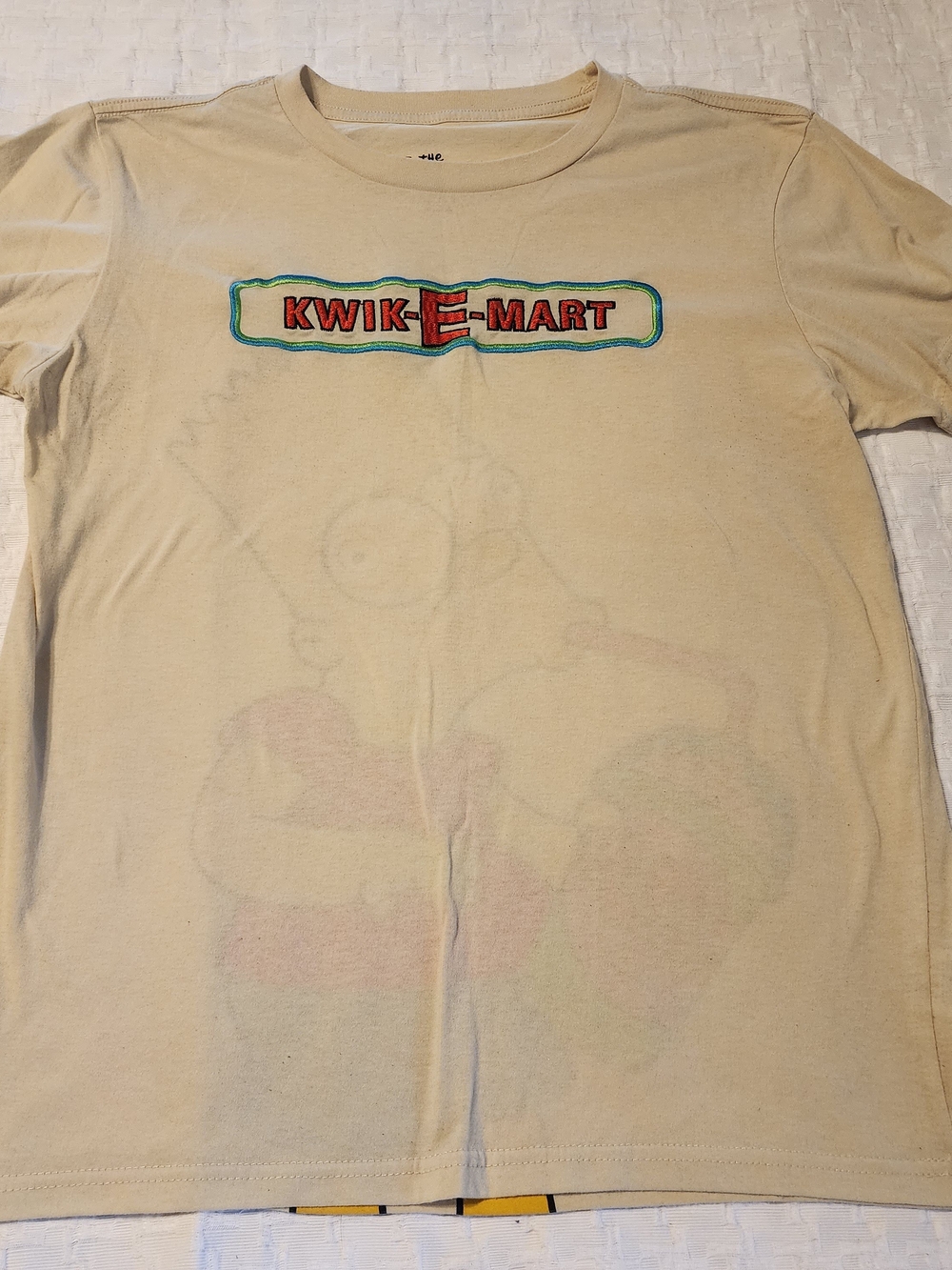 Kwik-E-Mart Logo Short Sleeve Tee in Cream